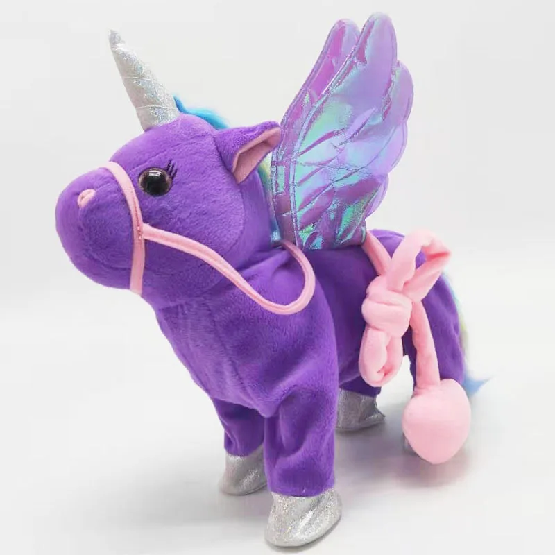 Peluche Unicorno Viola 20cm | Morbido Giocattolo Per Bambini | Pupazzo Arcobaleno Con Criniera Colorata | Regalo Di Compleanno