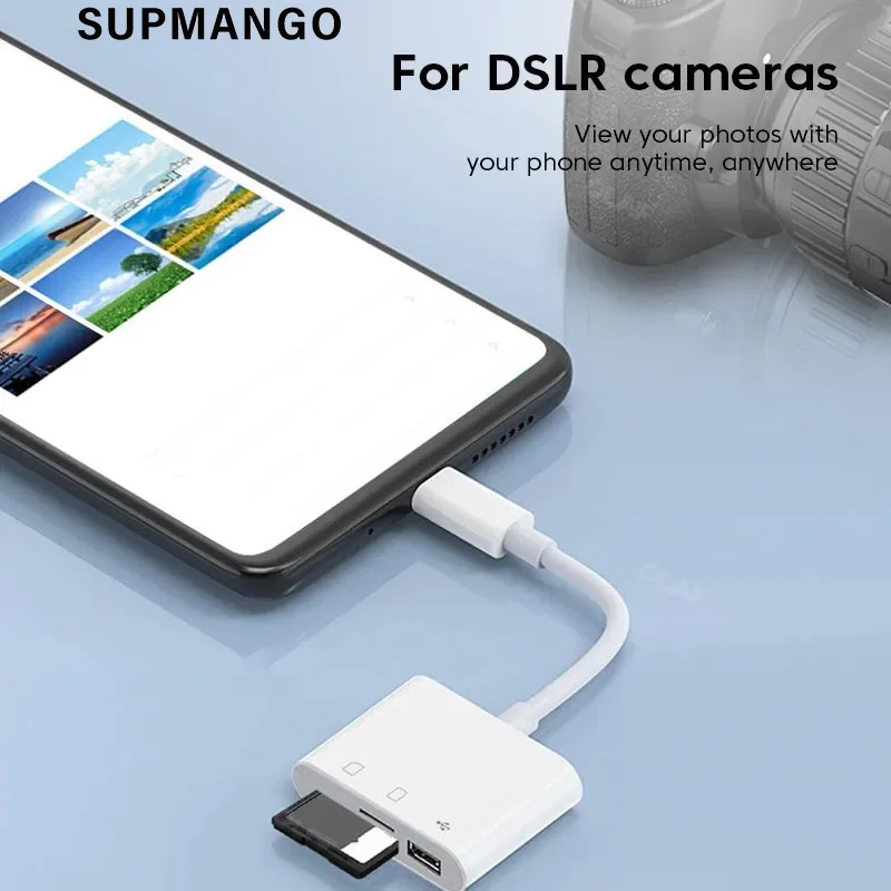 Type C Adapter TF CF SD Memory Card Reader For Phone IPad Huawei Macbook Samsung Xiaomi