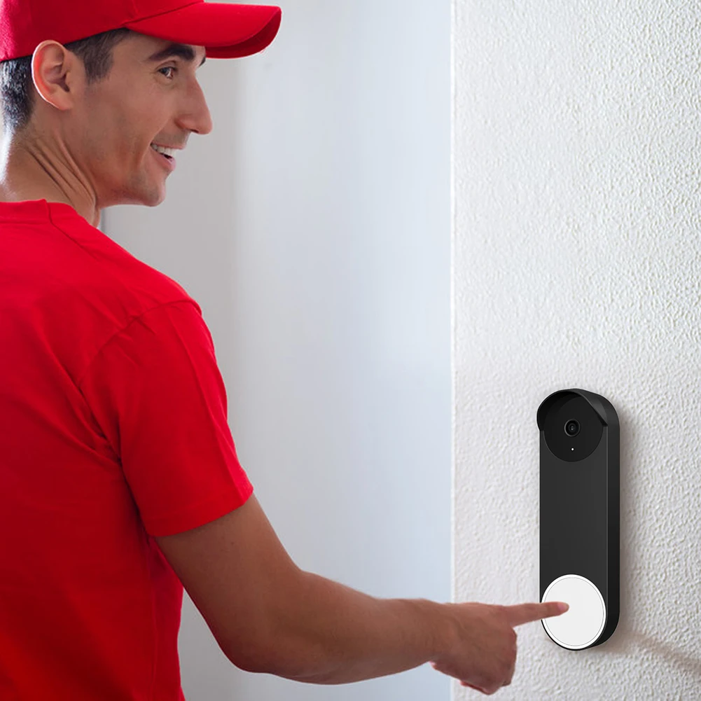 door intercom system Doorbell Silicone Protective Cover Waterproof Drop-proof Door bell Skin Case for Google Nest Ring Video Doorbell Accessories two way audio intercom