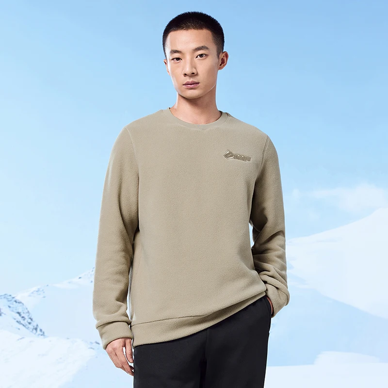 Xtep Pullover Sweater Male Winter Keep Warm Casual Sweatshirt Sports Durability Trendy Everyday Training Tops 876429930066