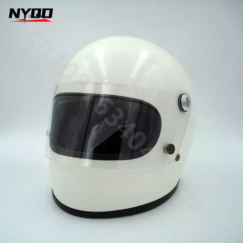 

DOT Certification Retro Helmet Japanese Style Motorcycle Full Helmet Electric Bike Samurai Lens Small Helmet