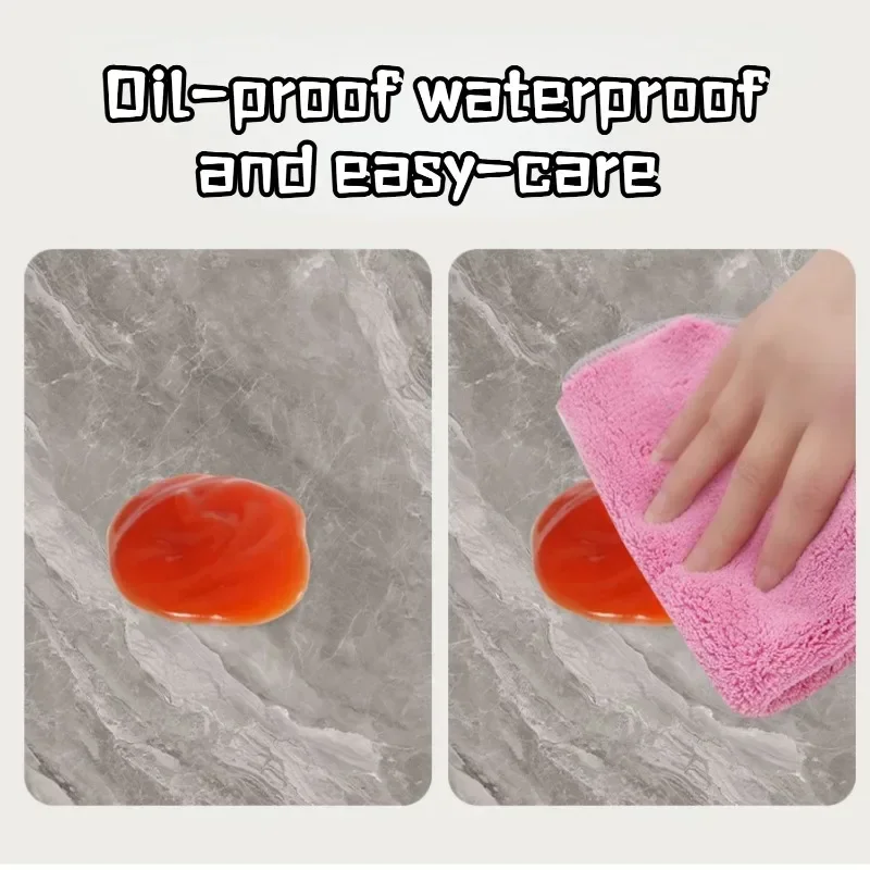 Minimalist Kitchen Floor Mat Non-slip Oil-proof Home PVC Leather Waterproof Wipeable Washable Carpet Balcony Rug Ковер Tapis 러그 5