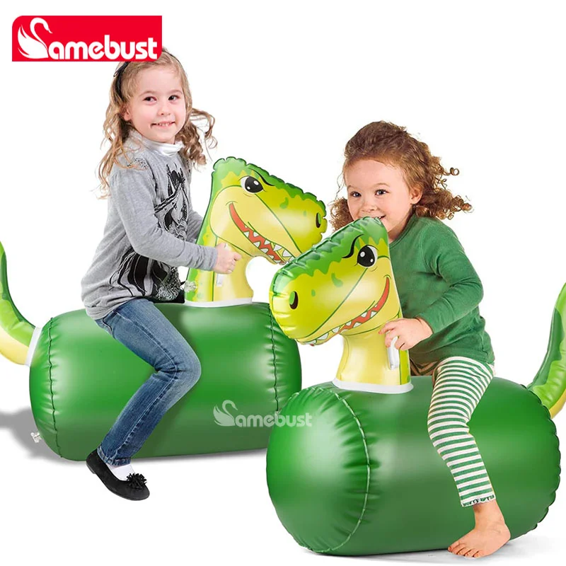 Camebust Inflatable Hopping Toddlers Toys Bouncy Unicorn Horse Dinosaur, Jumping Bouncing Animal Hopper for Party Decoration