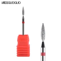1PC Diamond Milling Cutters Pointed Head Design for Manicure Pedicure Cuticle Clean Burr Electric Nail Drill Bit Nail Files 1