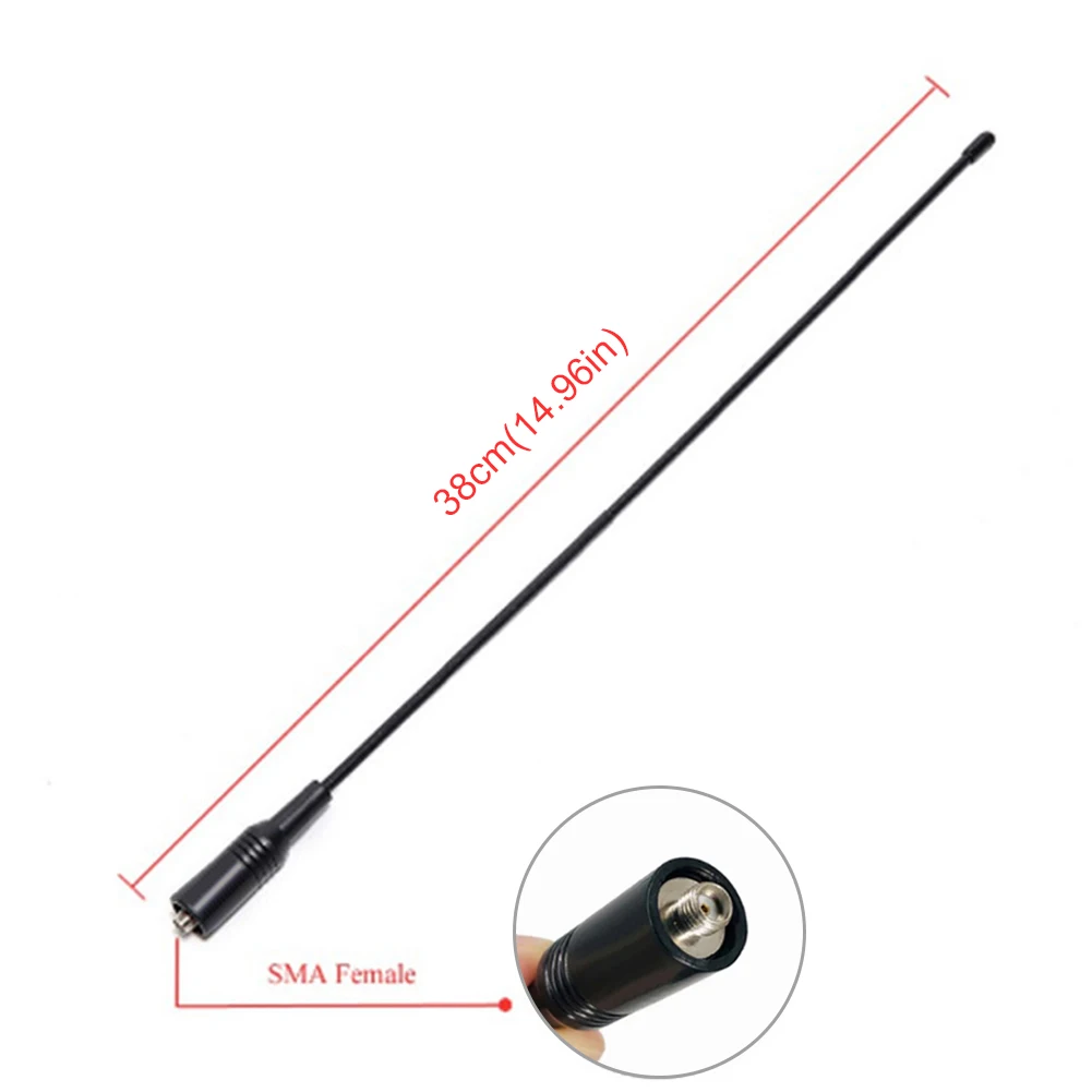 NA-771 High-Gain Antenna Dual Wide Band SMA Female Walkie Talkie UHF Flexible Antenna 144/430MHz for Baofeng UV 5R UV-B5 BF-V8