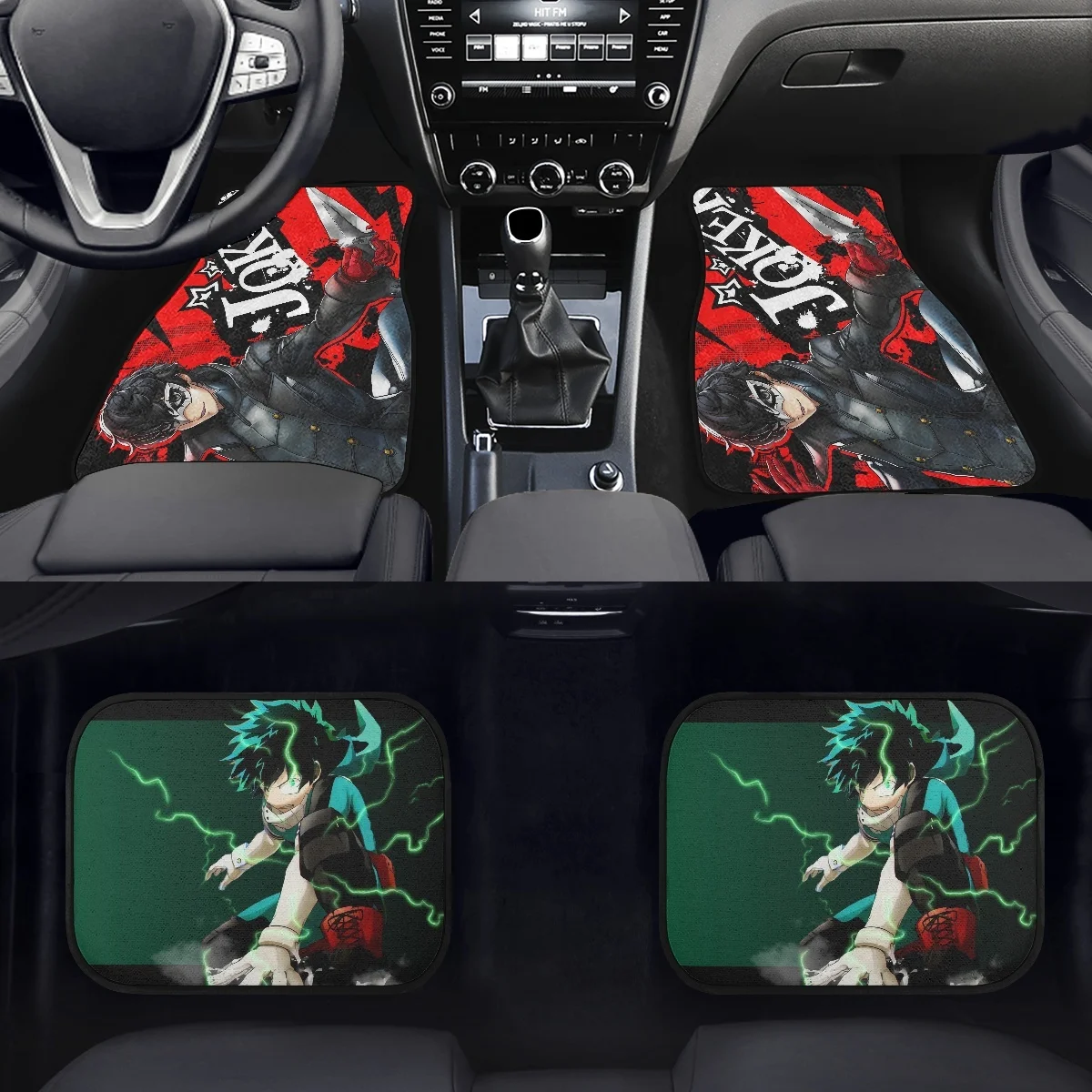 

Japan Anime My Hero Academia All-Climate 4-piece Rubber Floor Mats for Car SUV Van Truck Heavy Duty Carpet Set Thick New Fashion