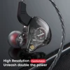 OLAF 3.5mm Jack Wired Headphones HiFi Bass Stereo Gaming Earphone Handsfree Noise Cancelling Earbuds In-ear Headset With Mic 2
