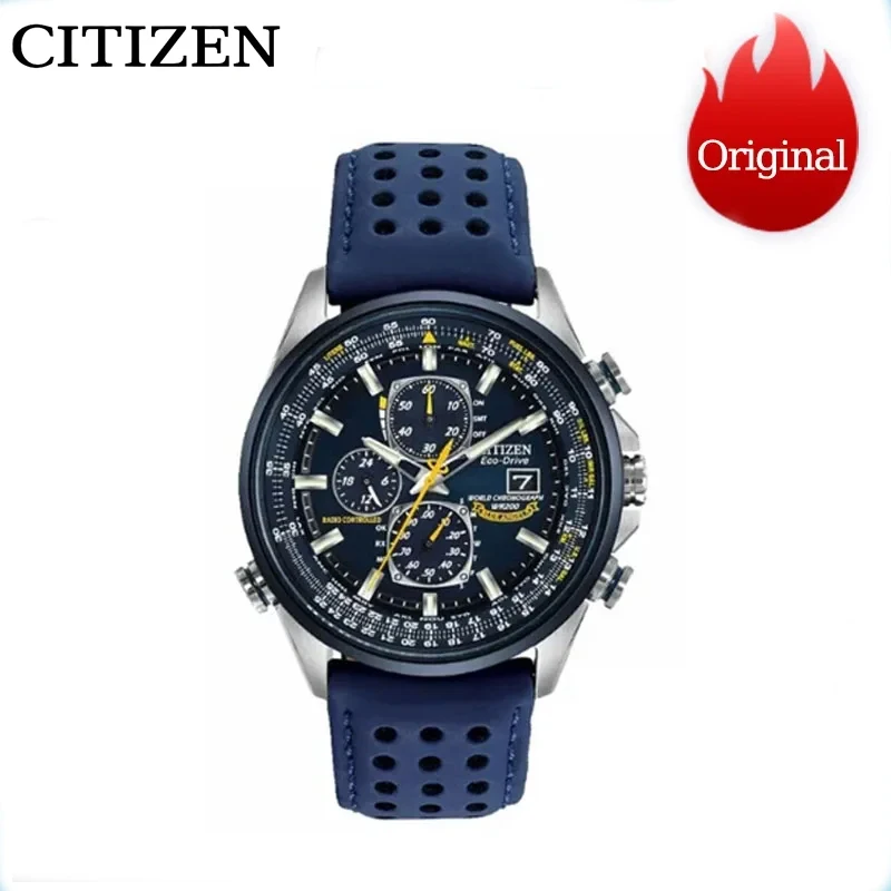 Citizen Blue Angel Generation Wdeces Orologi Da Polso Al Quarzo Di Lusso Da Uomo Radio Night Glow Energy Orologio Da Lavoro Multifunzionale