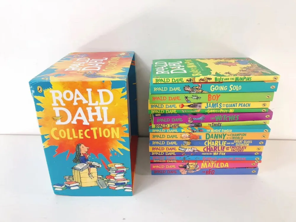16 Books/Set Roald Dahl Collection Children's Literature