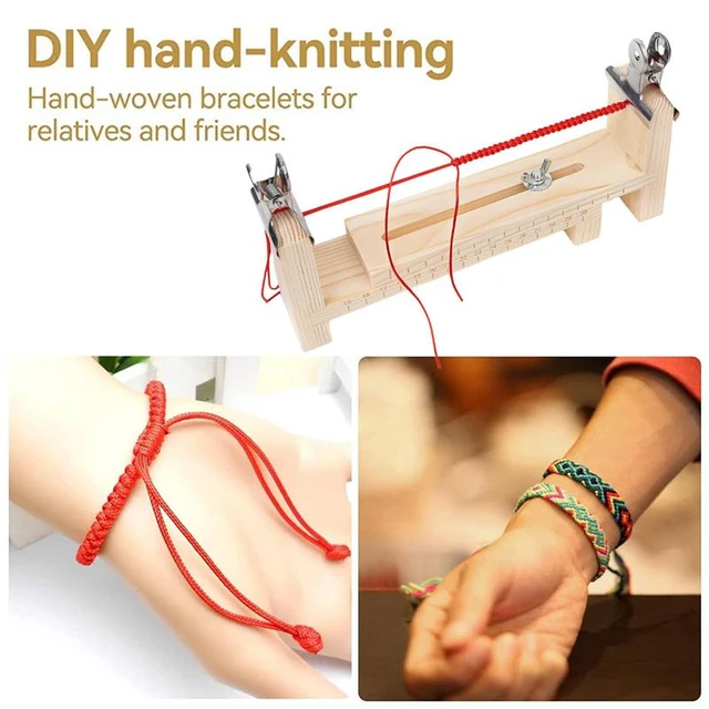 Diy Tool Bracelet Woven Workbench Length Adjustable Manual Wooden Paracord  Jigs Set Rope Weaving Maker Platform wooden/Plastic - AliExpress