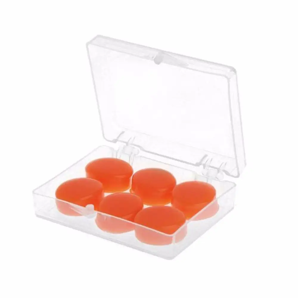 

Swimming 6PCS Water Sports Supplies Anti-Noise Slpeeping Aid Soft Silicone Ear Plugs Ear Protector Earmuffs Earbud