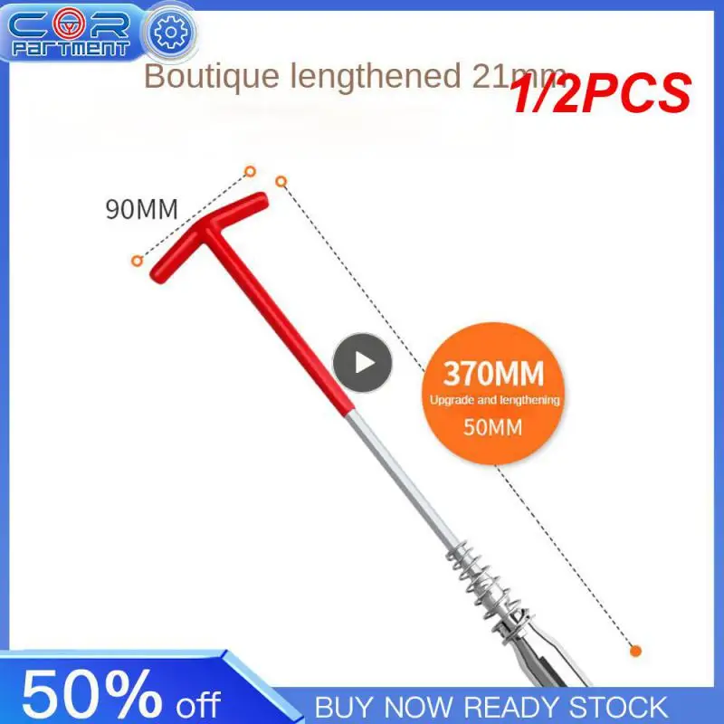 12PCSCarUniversalTHandleDualUseSparkPlugWrenchKit141621mm