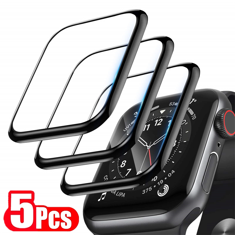 Soft Tempered Glass for Apple Watch Ultra 9 8 7 se 6 5 4 3 Screen Protector for iwatch Series 49mm 45mm 41mm 44mm 40mm 42mm 38mm