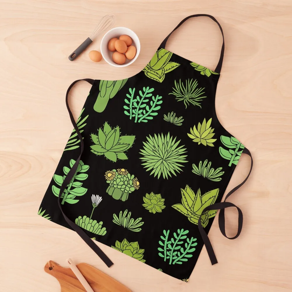 

Succulents and cactus. For cacti plant lover Apron Chef jacket men For Man Kitchen Special Accessories Apron