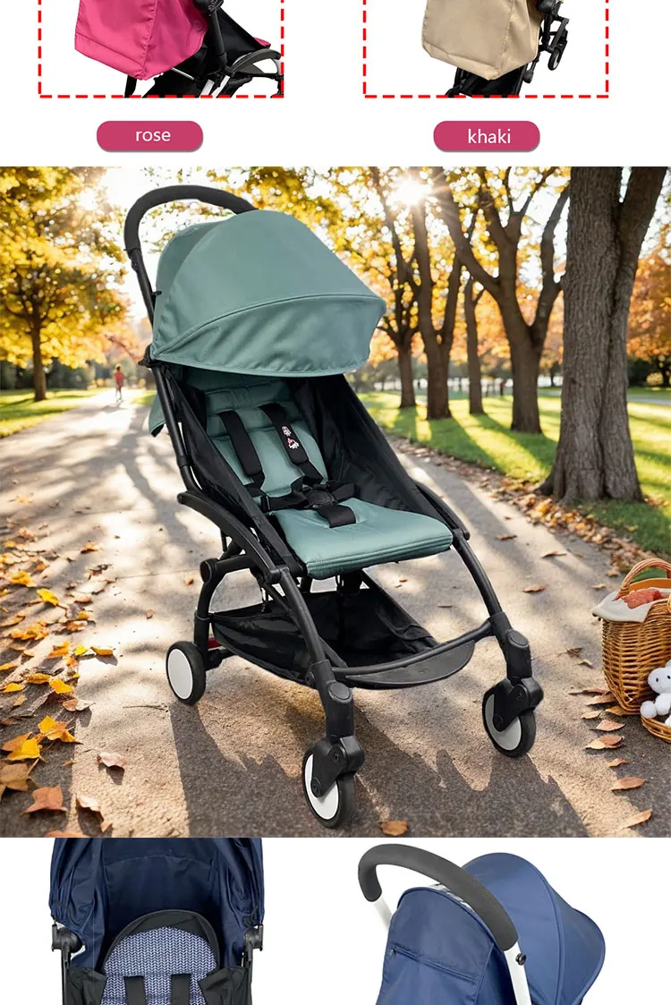 Baby Kinderwagen Ersatzbezug Sitzkissen kompatibel mit YOYO, YOYO+, YOYO2 Kinderwagen, wasserdichte Tasche mit Reißverschluss hinten – Detail 3