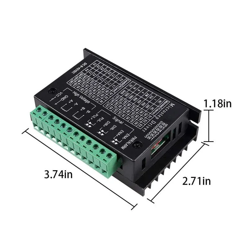 TB6600 Stepper Motor Driver Nema 17 23 34 42/57/86 CNC Engraving Machine 1 Axis 4A DC9-40V High Precision Motion Control