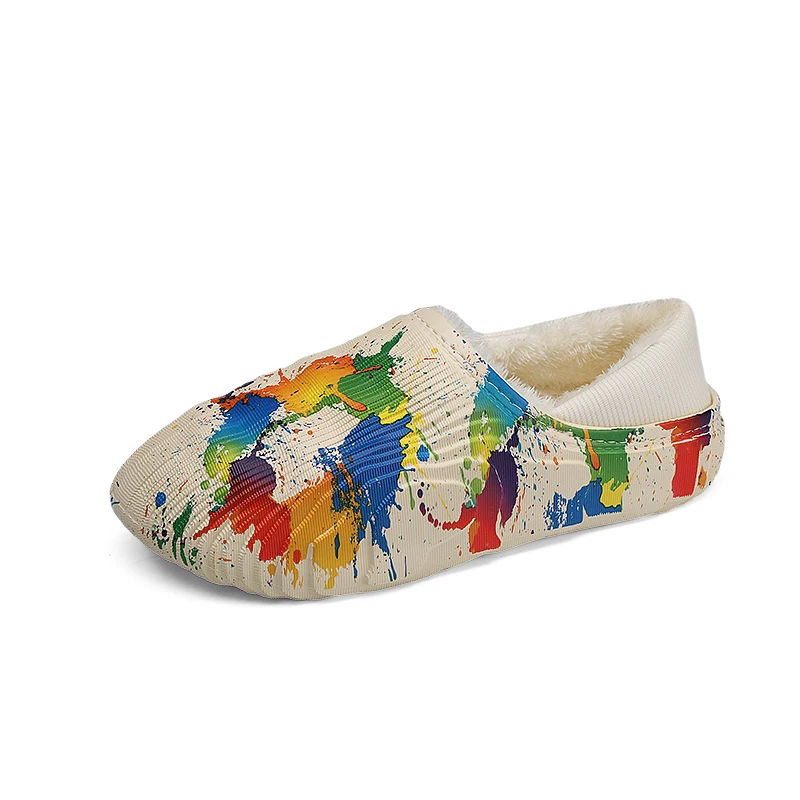2024 Unisex Inverno Che Porta Scivoli Di Pelliccia Ondulati Yzy Slip On Keep Warm Pantofola Di Cotone Per La Casa Pantofola Di Pelliccia Yzy Leggera D