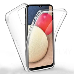 Premium Double - Sided Clear Protective Case with Front and Back Coverage - Samsung A32 (Clear)