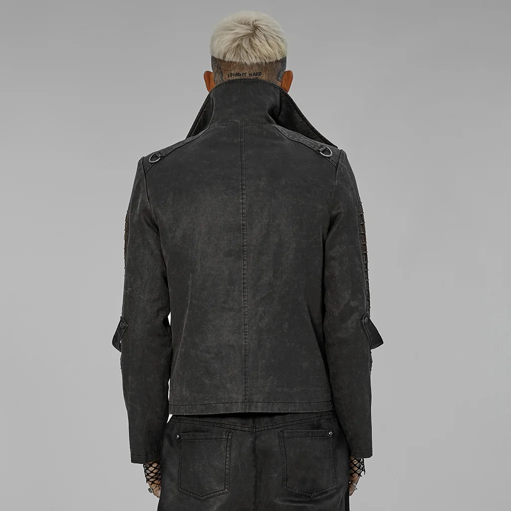 PUNK RAVE Men's Gothic Post-apocalyptic Style Asymmetric