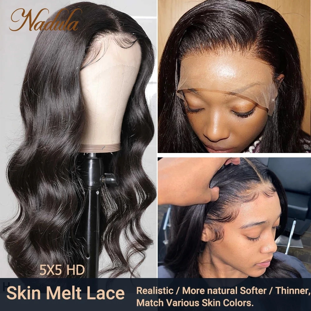 Nadula Human Hair Wigs 13x4 13x6 360 Full Lace Front Wig Brazilian Body Wave Swiss Body Wave for Women