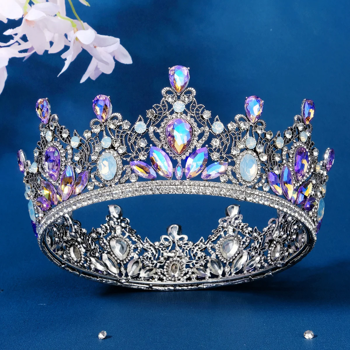 Frcolor Brautdiadem Mit Strass – Silberne Krone Mit Kamm Für Hochzeit & Prinzessinnen-Party