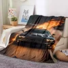 Famous Racing Car SRT Hellcat Demon Dodge Challenger Blanket Home Bedroom Sofa Casual Flannel Shawl Blanket Adult Soft Bed Sheet 3