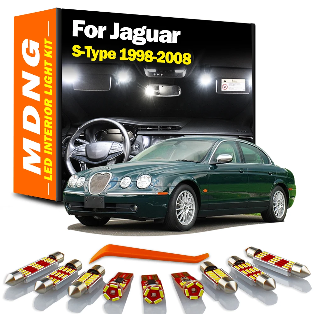LED Interior Dome Map Mirror Light Kit For Jaguar S-Type