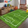 Cartoon Soccer Field Anti-slip Carpet Bedroom Living Room Kitchen Floor Rug Soft Children's Early Education Door Mat Home Decor 1