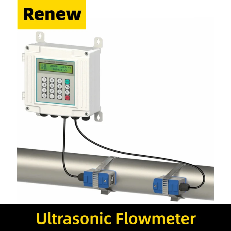Ultrasonic Flowmeter Wall-mounted Type Flow Meter TS-2 TM-1 TL-1 Clamp on Transducer