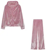 2025 automne hiver femmes sweat ensemble couleur unie décontracté Simple à capuche 2 pièces ensemble mode gymnase Jogging femme pantalon ensembles 5