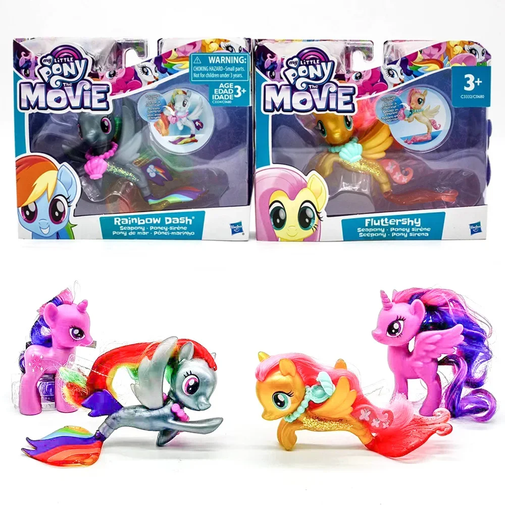 My Little Pony Rarity Con Gonna Girevole E Accessori - Statuetta 7,6 Cm Ispirata Al Film
