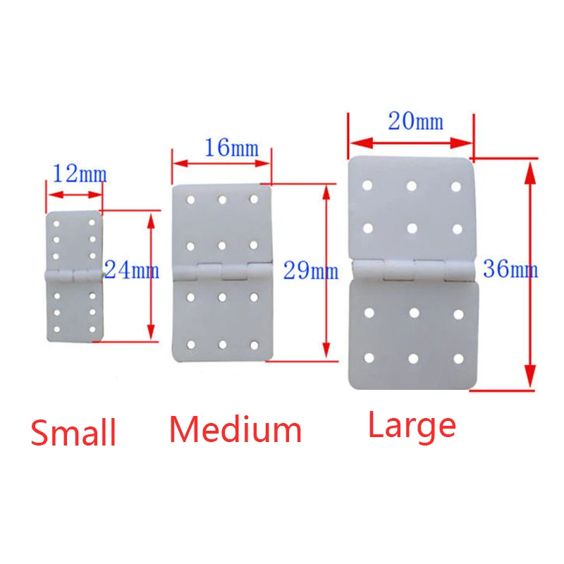 Control Surface Hinges RC Plane Rudder Elevator Aileron Flaps PK Of 10