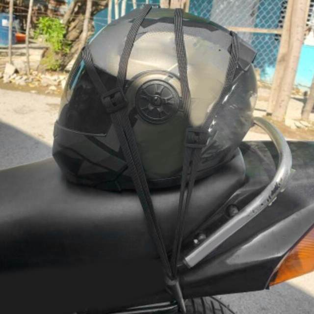 helmet Luggage Rope, with 2 Hooks, Elastic Strap, 90cm Retractable ,Universal ,