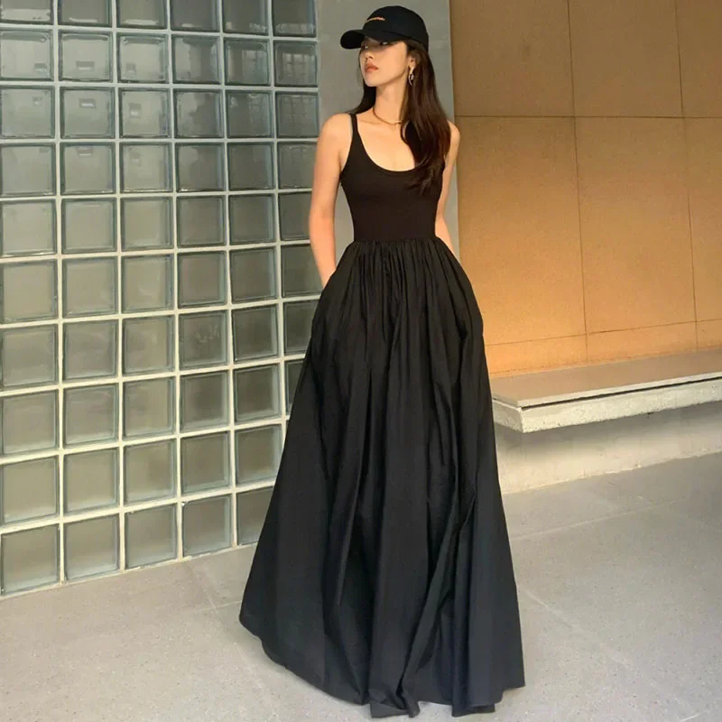 

Женское платье без рукавов, с открытой спиной, в готическом стиле