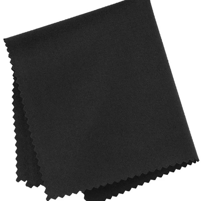 10 adet Siyah Mikrofiber Güneş Gözlüğü Gözlük Temizleme Bezi Gözlük Gözlük Temiz Lens Bezi Aksesuarları