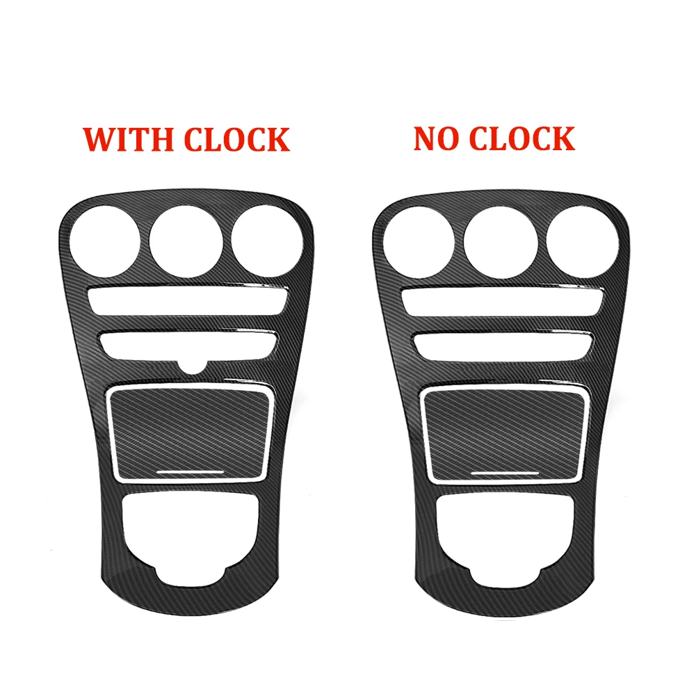 Декоративная панель центральной консоли для Mercedes Benz C-Class W205 C180L C200 C300 GLC X253 2015-18, углеродное волокно ABS