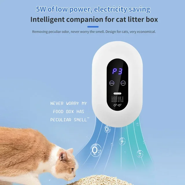 Negative Ion Air Purifier Ozone Generator Sterilize Smart Formaldehyde Deaerator Kitchen Toilet Deodorant Pet Room Deodorizer 6