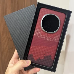 Magnetic Real Aramid Carbon Fiber Phone Case Cover with Magsafe Compatibility for Magic 7 Pro (Red)