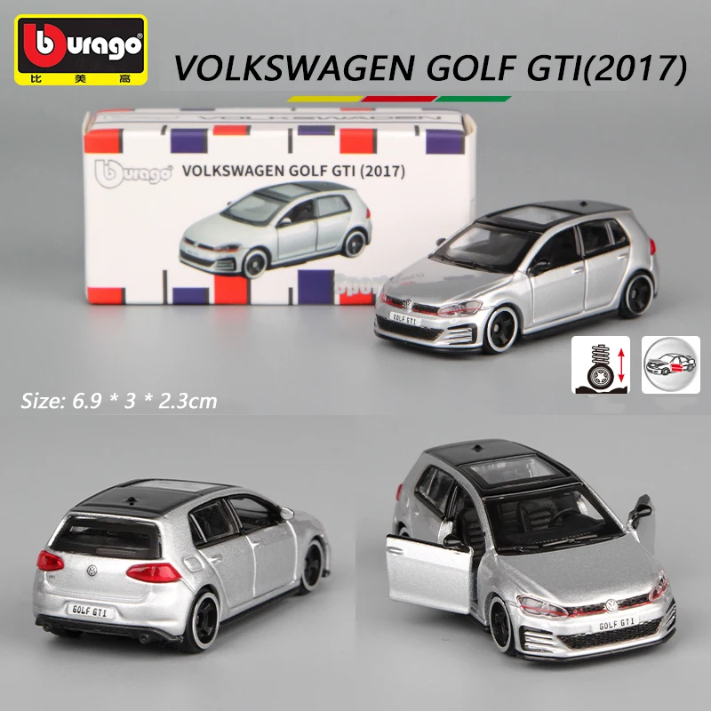 1/36 VW Golf GTI Car Model Replica, Scale Metal Miniature Art Vehicle  Interior Decor Diecast Home Office Xmas Gift Kid Boy Toy - AliExpress