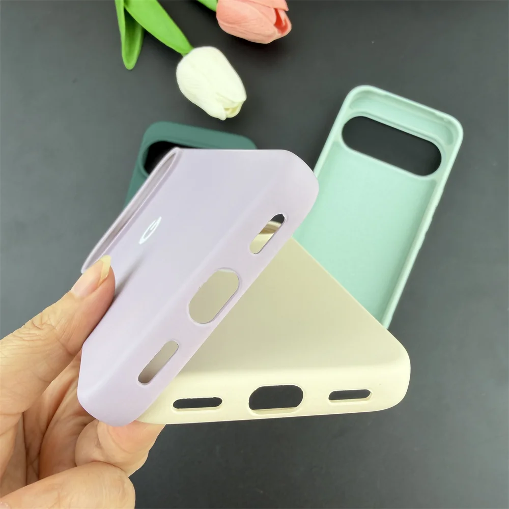 Premium Liquid Silicone Phone Case with Soft TPU Full Protection - Color Skin Feel Finish
