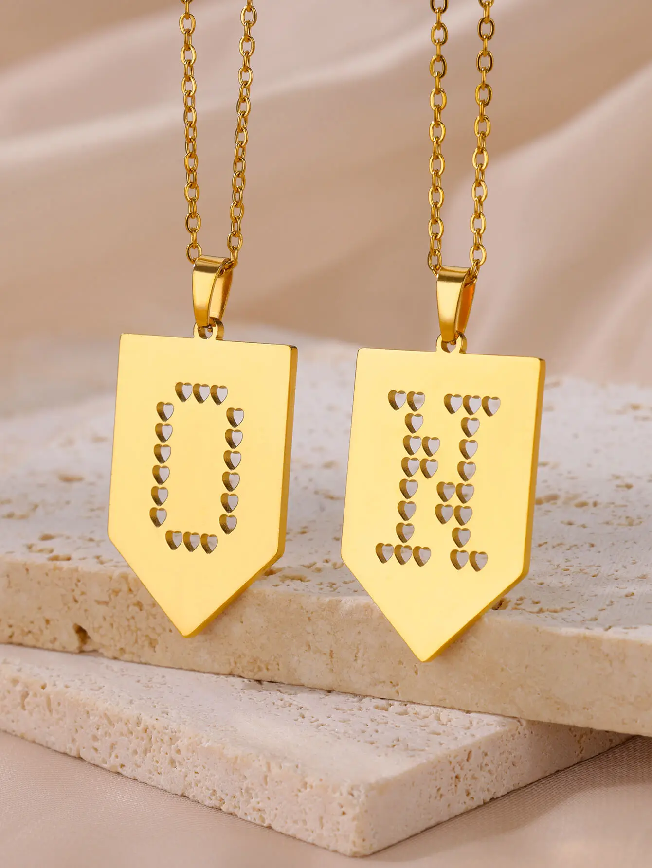 Gold Geometric Necklaces For Women