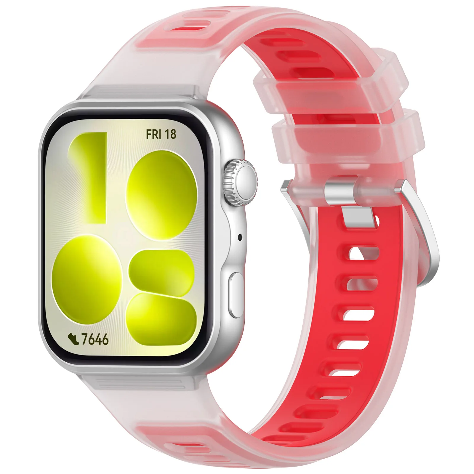 Breathable Two-Color Sport Silicone Bracelet Strap