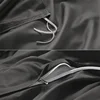 100% Organic Bamboo Bedding Set with Duvet Cover Fitted/Flat Sheet Pillowcase Luxury Silky Bedsheet Bed Linens Queen King Size 6