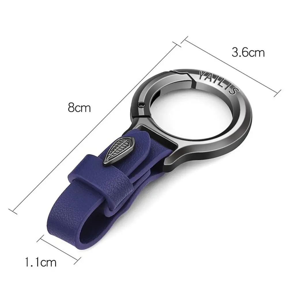 Small Key Rings Multifunctional Keychain New Zinc Alloy Outdoor Tool Waist Belt Buckle Carabiner Leather Keychain