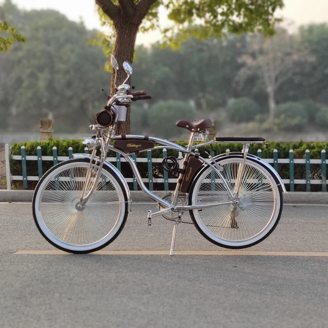 26 Inch Bmx Bike Lowrider 26' Bent Spring Fork 1' Chrome Beach