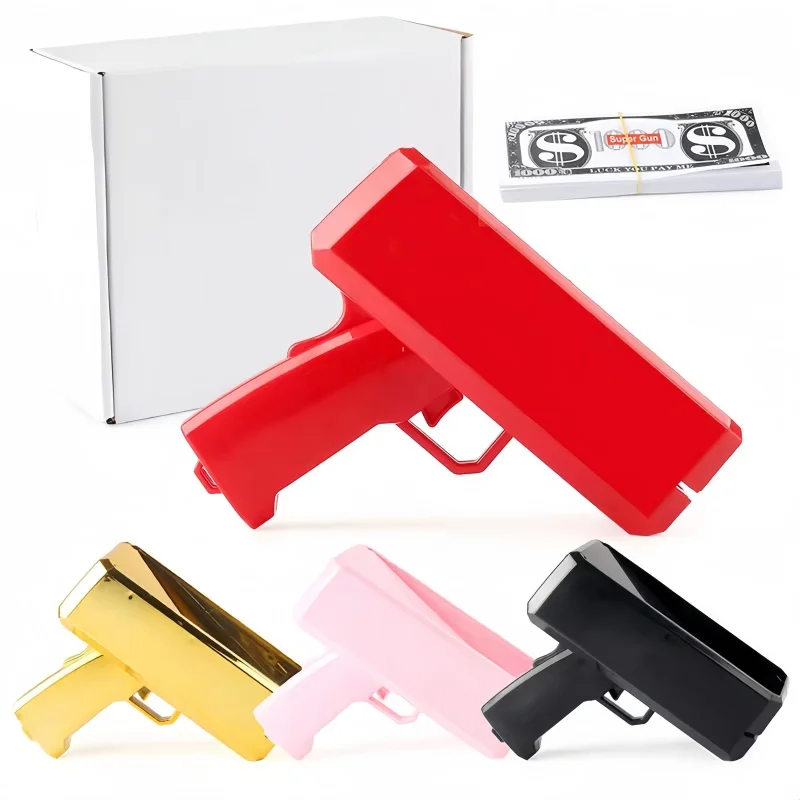 Cute banknote gun, children's toy fun and stress relieving banknote gun biubiubiu