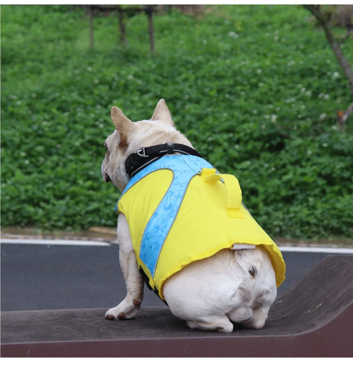 DogMEGA Reflective Life Jacket for Chubby Dog