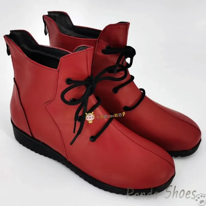 Jujutsu Kaisen Itadori Yuji Cosplay Shoes Anime Cos Red Boots Comic Itadori Yuji Cosplay Costume Prop Shoes for Con Halloween cosplay shoes anime peripheral accessories