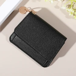 Streamlined Water - Resistant Card Holder with Snap Closure (Black)