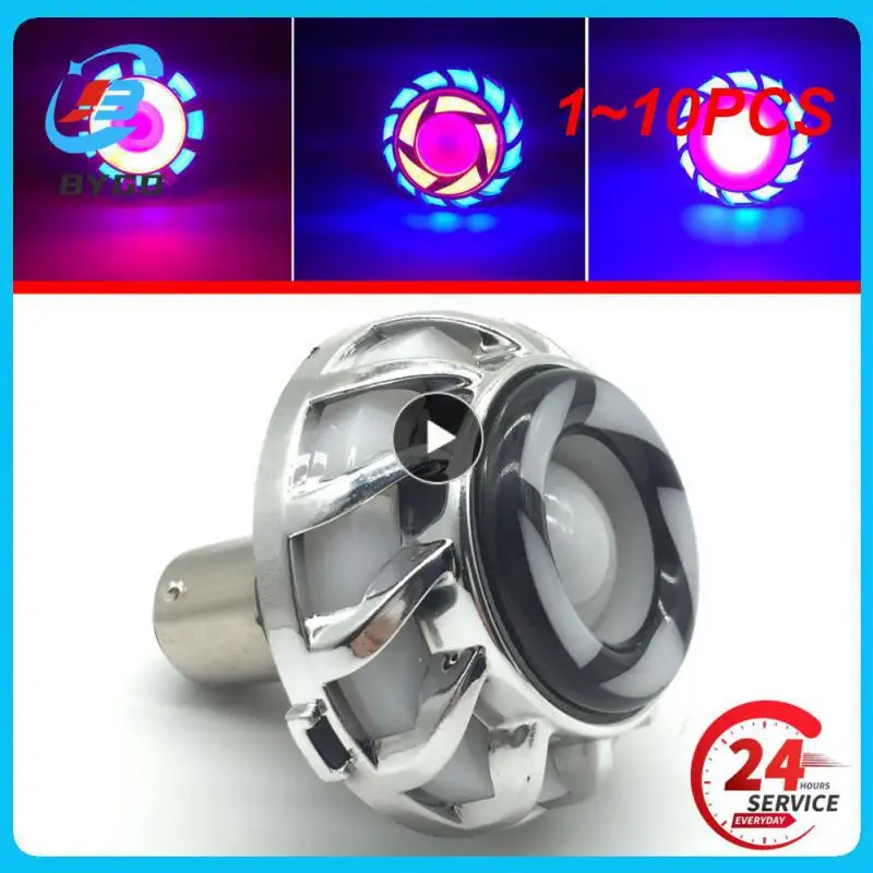 1 ~ 10Pcs Faro Per Moto Per Auto Led Angel Devil Eyes Lente Per Proiettore Per Fari/Faretto Stroboscopico Basso Drl Lampada A Doppio Alone